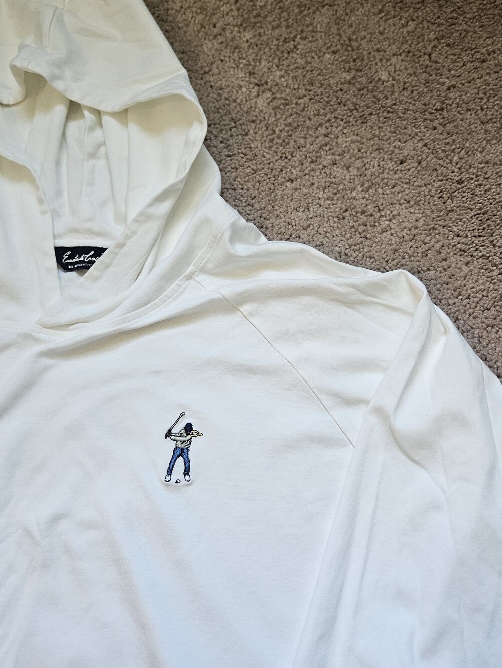 Eastside Golf Long Sleeve Hooded White Swingman Logo Lightweight Mens XXL